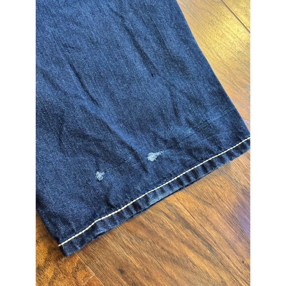 VTG Coogi Mens Straight-Leg Blue Denim Jeans Embroidered Pockets 38 x 34 Y2K Hip - Picture 4 of 10